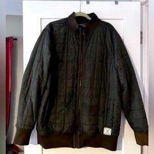 The Hundreds Men’s Bomber Jacket Coat Dark Green XXL